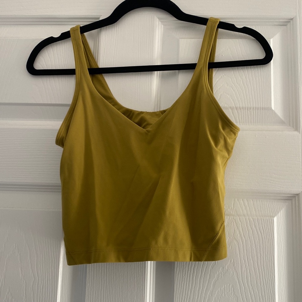 Lululemon crop align tank green 8